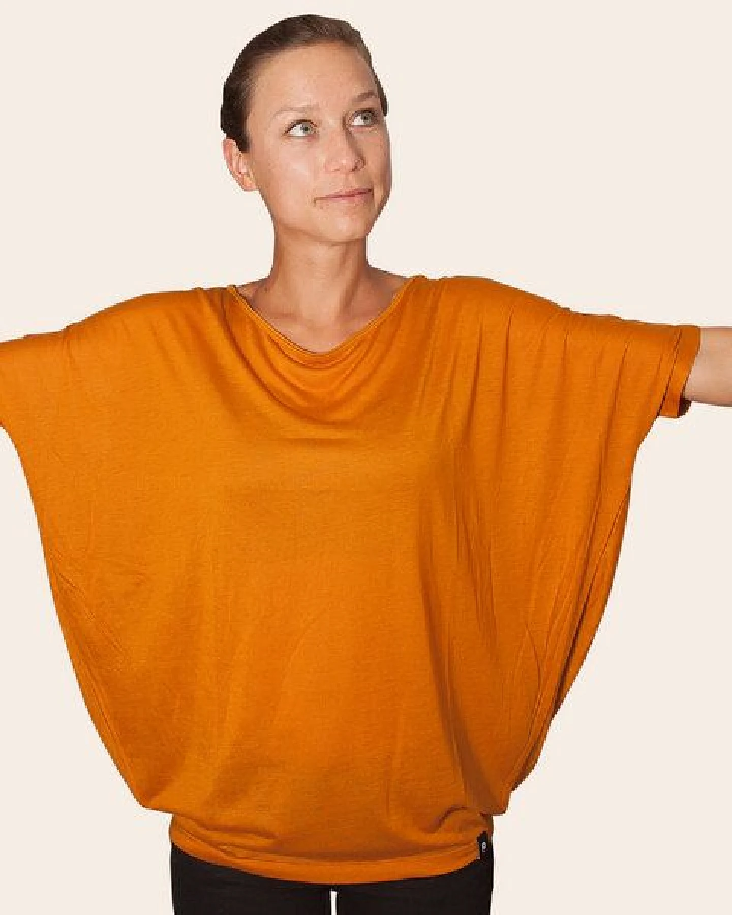 päfjes Basic - Fair gehandeltes, kurzarm Frauen Flow T-Shirt aus Modal – Ansicht 3