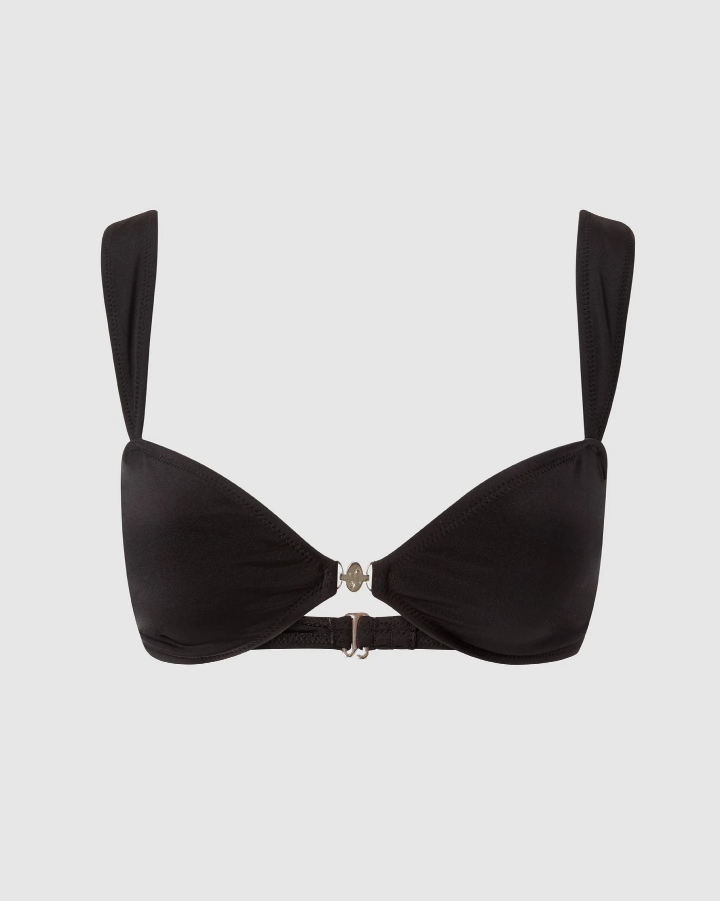 Understatement Damen vegan Balconette Bikinioberteil Schwarz – Ansicht 2