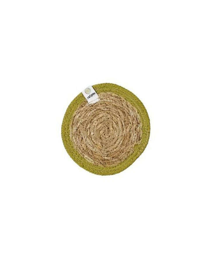 reSpiin Untersetzer aus Seegras und Jute Ø 10cm