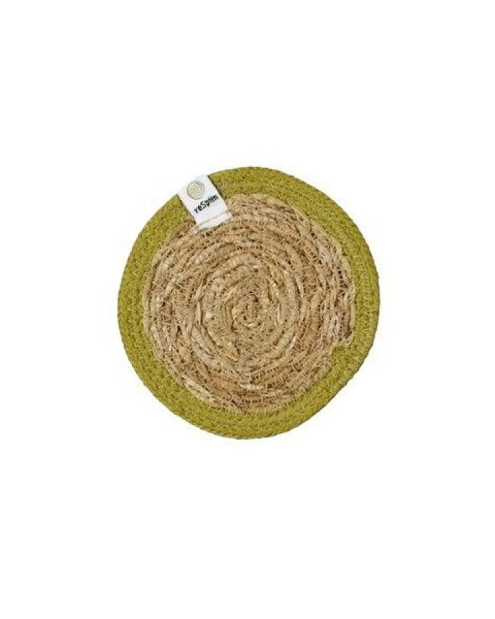 reSpiin Untersetzer aus Seegras und Jute Ø 10cm