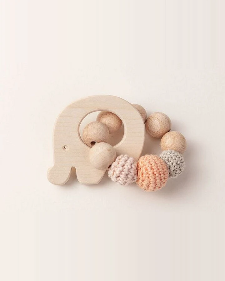 NoniKids Berlin Greifling Beißring Holz *Elefant*
