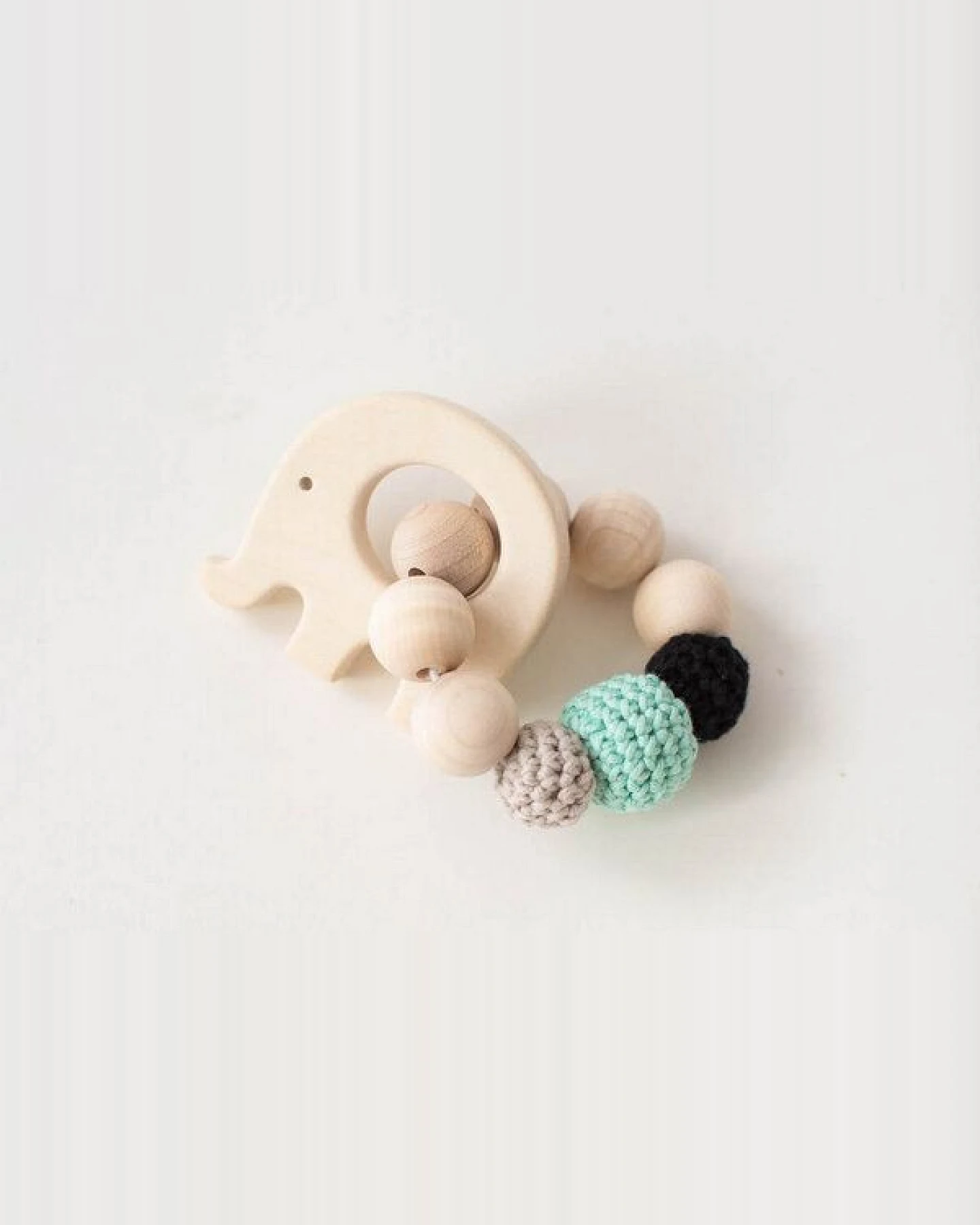 NoniKids Berlin Greifling Beißring Holz *Elefant* – Ansicht 3