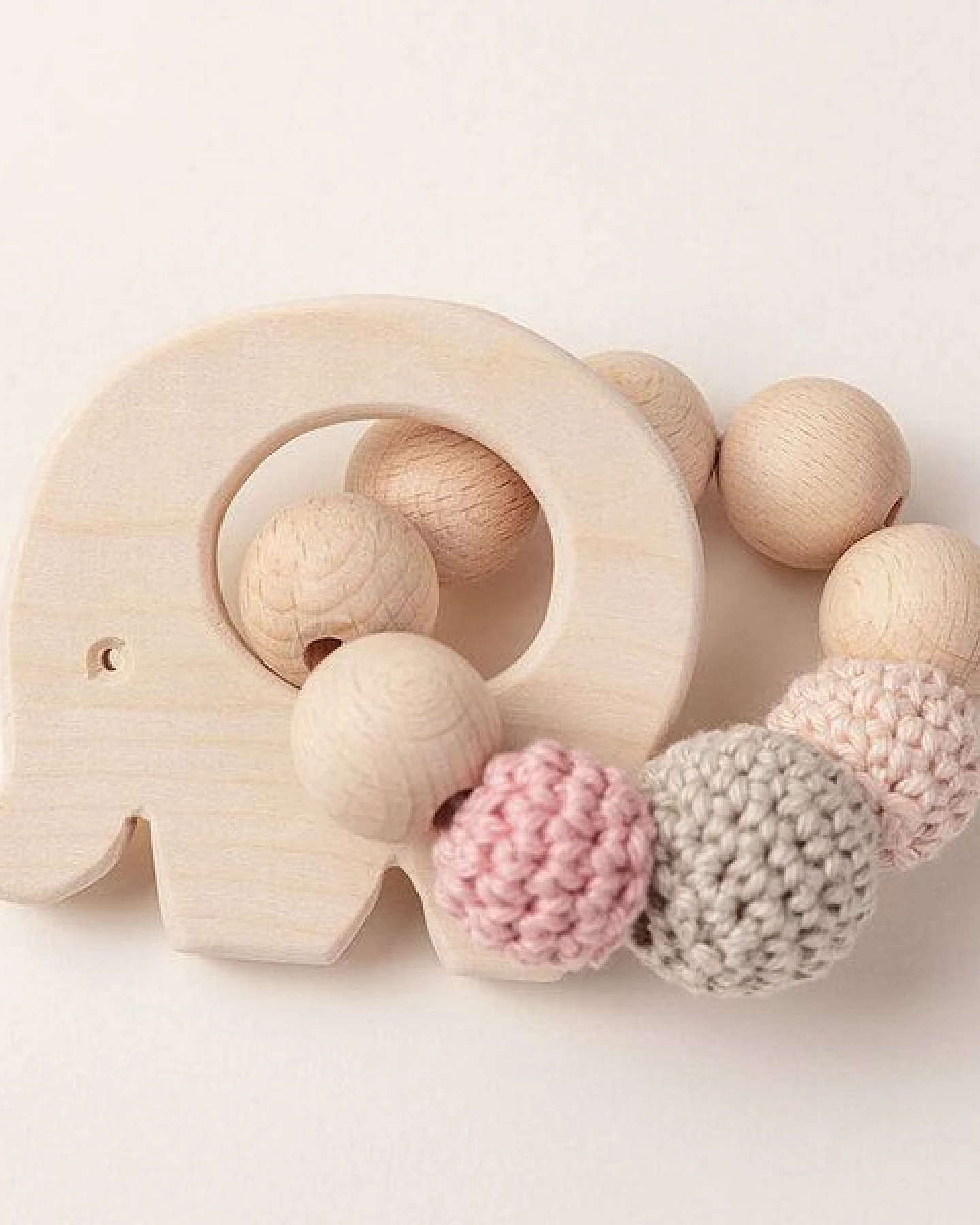 NoniKids Berlin Greifling Beißring Holz *Elefant* – Ansicht 2
