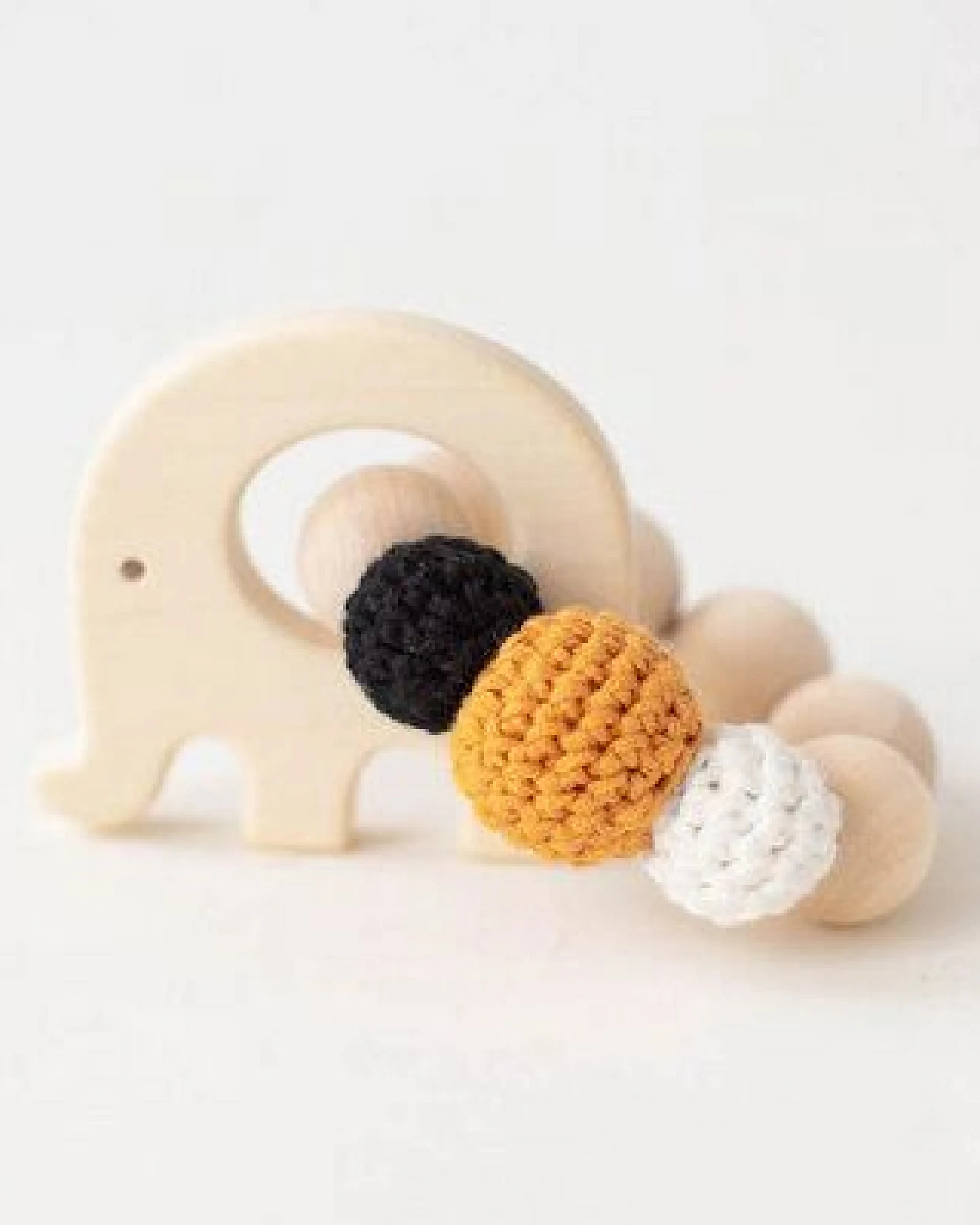 NoniKids Berlin Greifling Beißring Holz *Elefant* – Ansicht 3