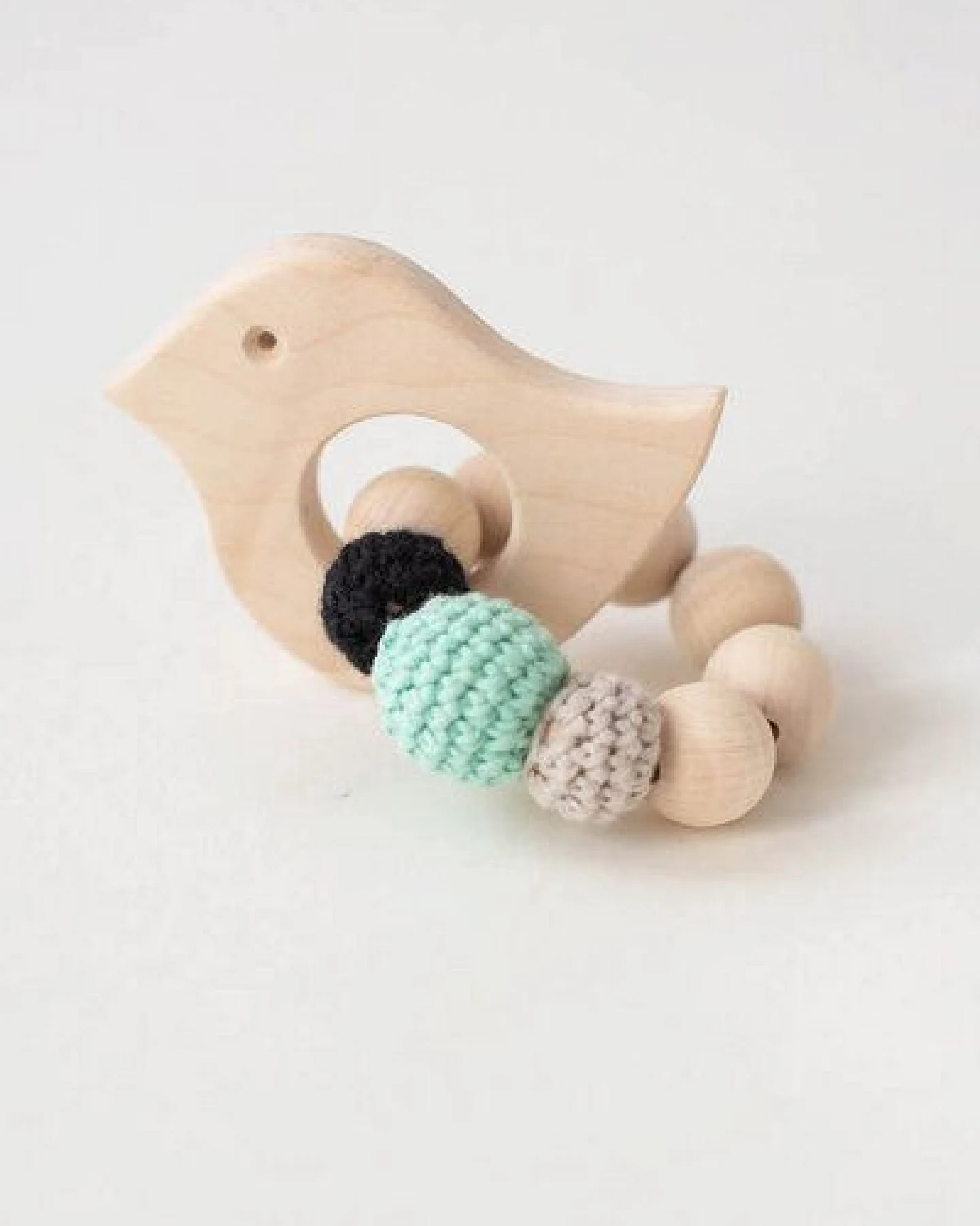 NoniKids Berlin Greifling Beißring Holz *Vogel* – Ansicht 2