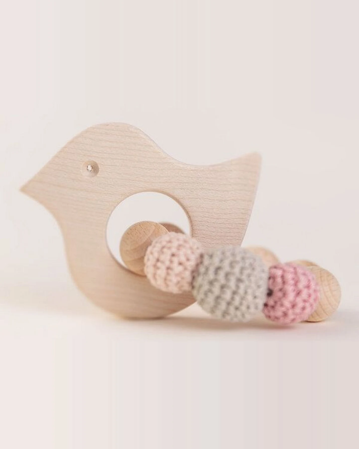 NoniKids Berlin Greifling Beißring Holz *Vogel* – Ansicht 3