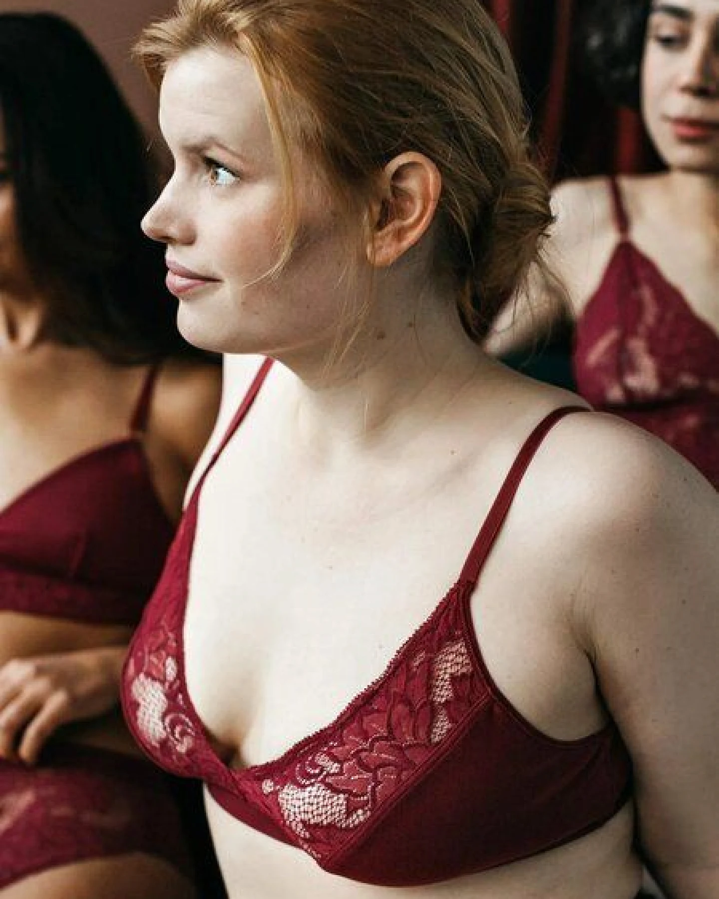 erlich textil Alisa bügelloses Bustier mit Spitze und weichem Modal, made in Europe – Ansicht 3