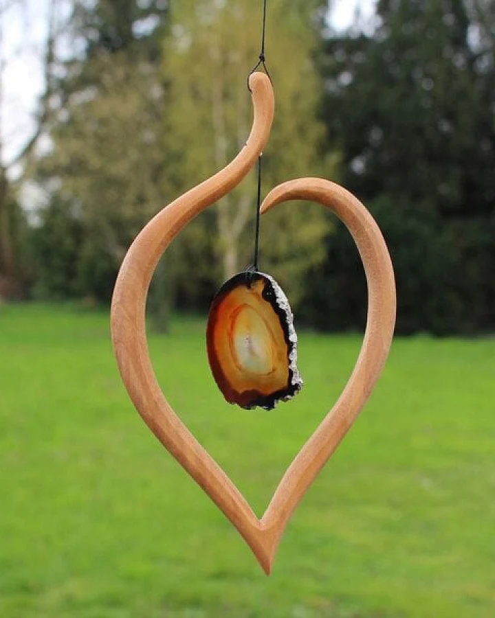 Mitienda Shop Fensterschmuck Lindenblatt - Stein natur
