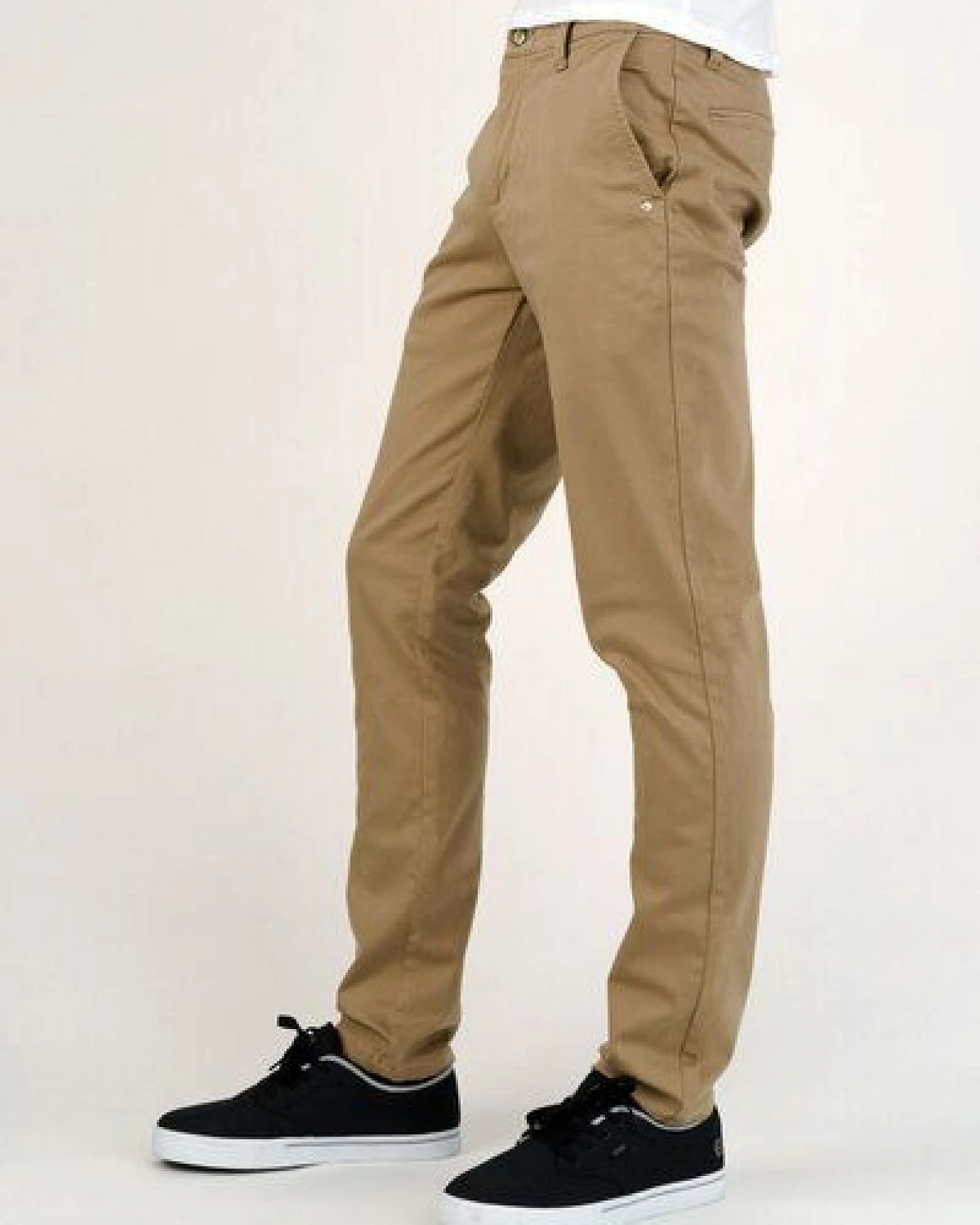 MONKEE GENES Chino aus Baumwollsatin – Ansicht 2