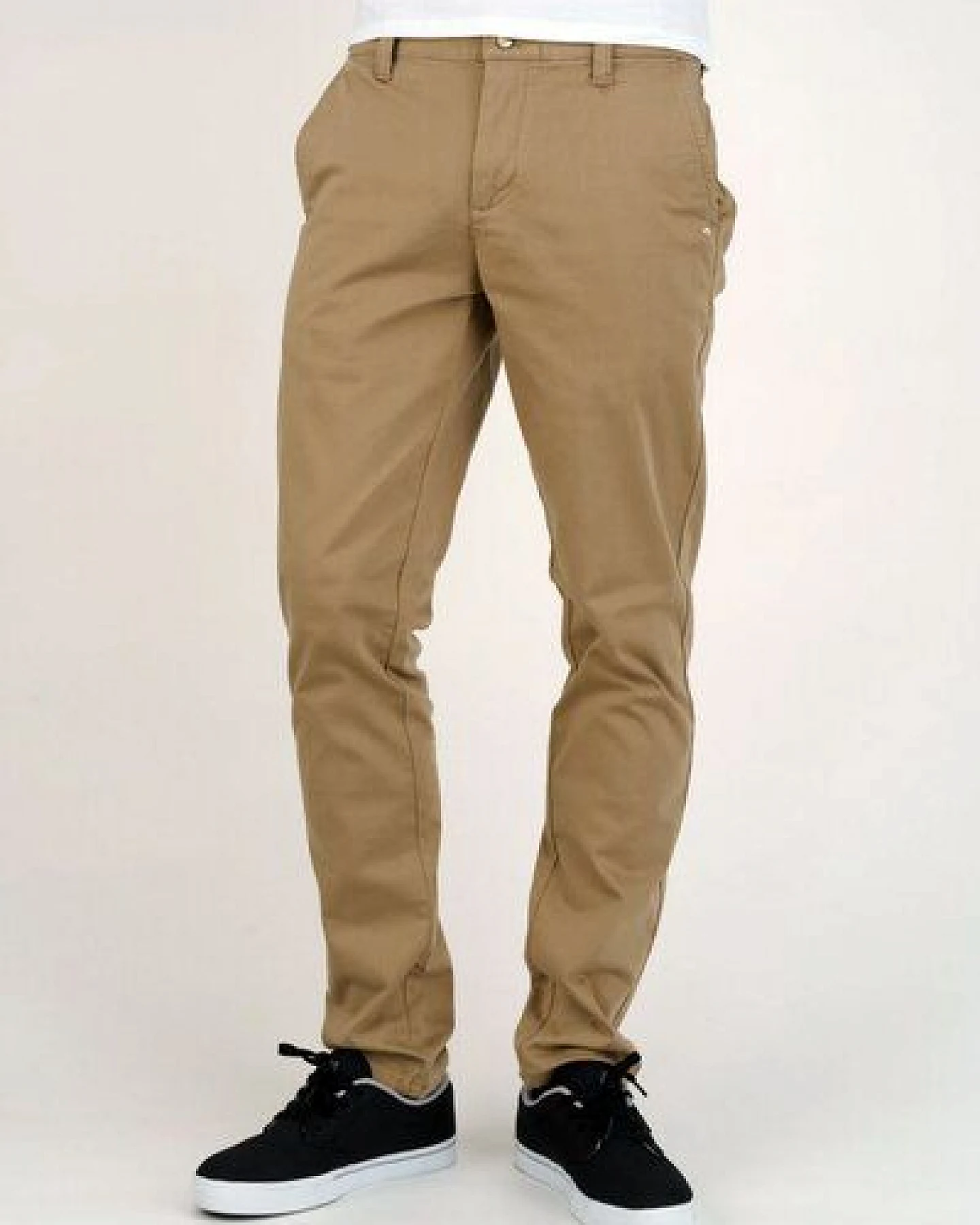 MONKEE GENES Chino aus Baumwollsatin – Ansicht 3