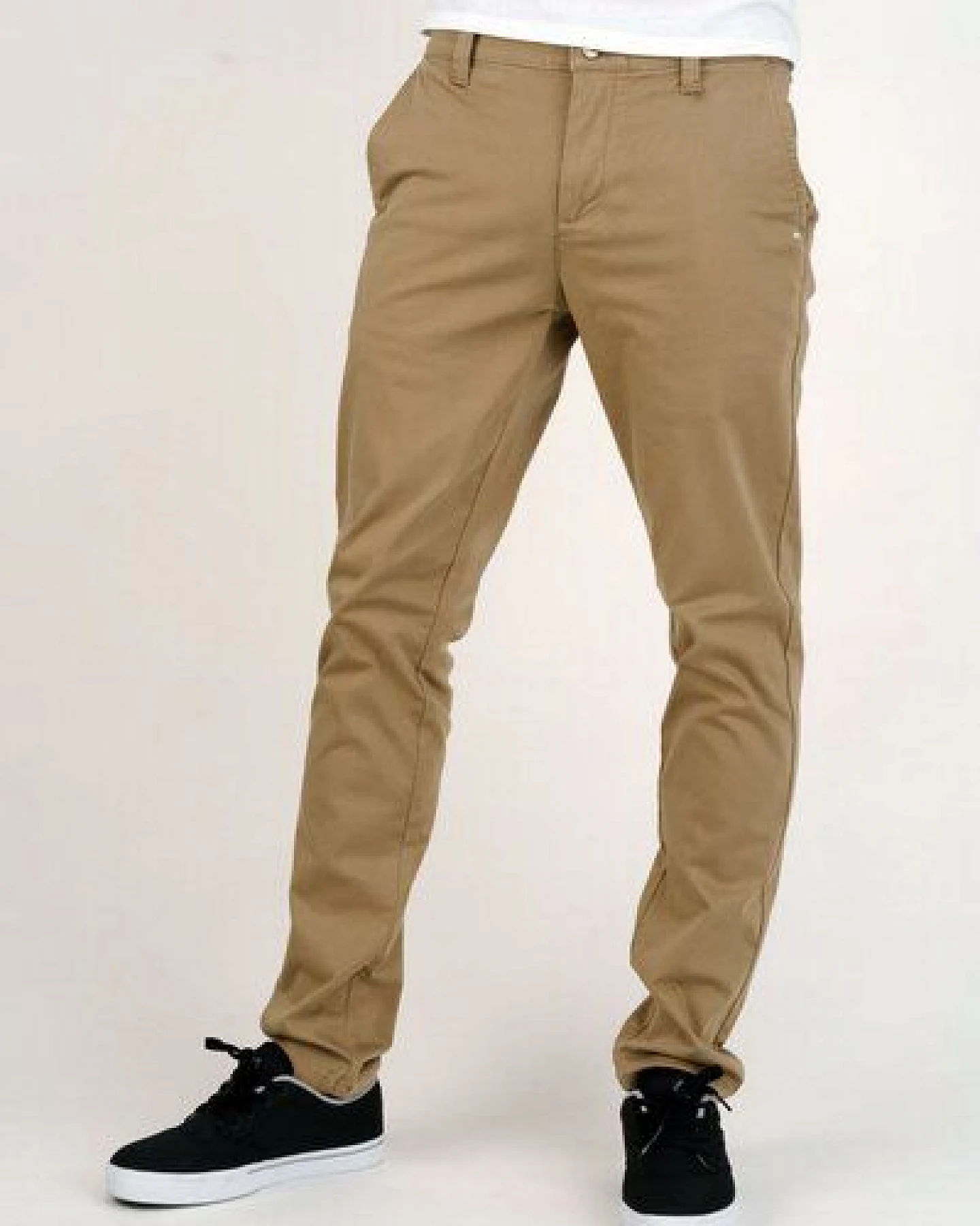 MONKEE GENES Chino aus Baumwollsatin – Ansicht 4