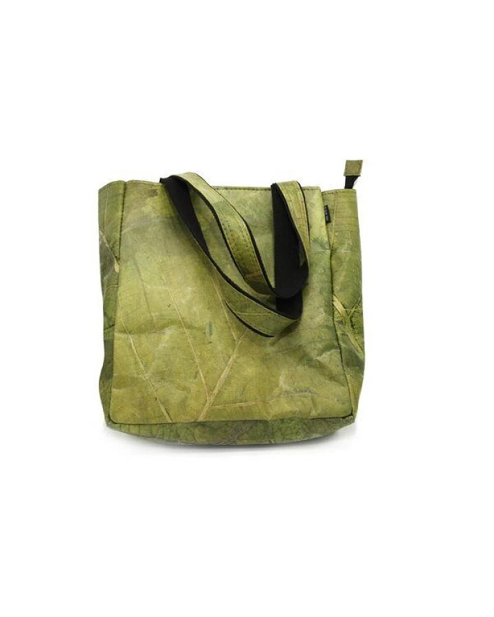 ECOMONKEY® Handtasche + veganes Lederimitat aus Blättern