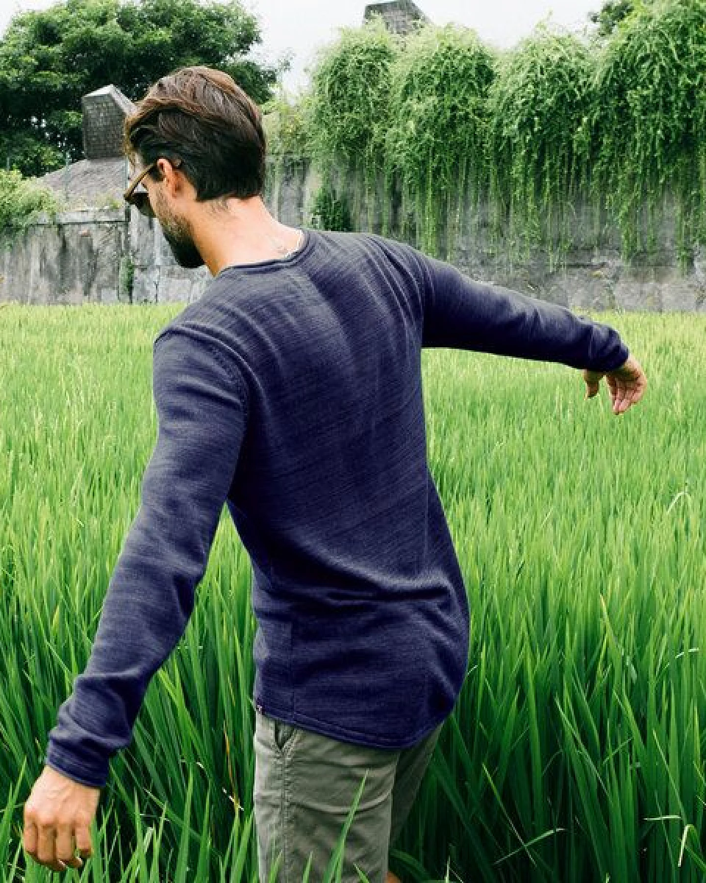 The Driftwood Tales Basic-Strickpullover - Herren Pullover - Driftwood Tales - aus Bio-Baumwolle – Ansicht 2