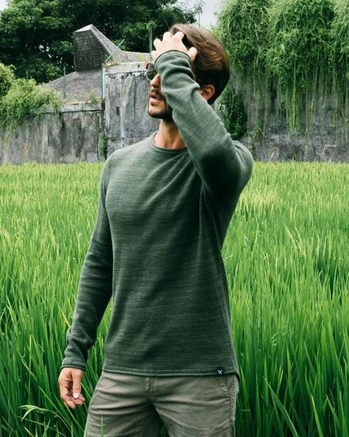 The Driftwood Tales Basic-Strickpullover - Herren Pullover - Driftwood Tales - aus Bio-Baumwolle – Ansicht 2