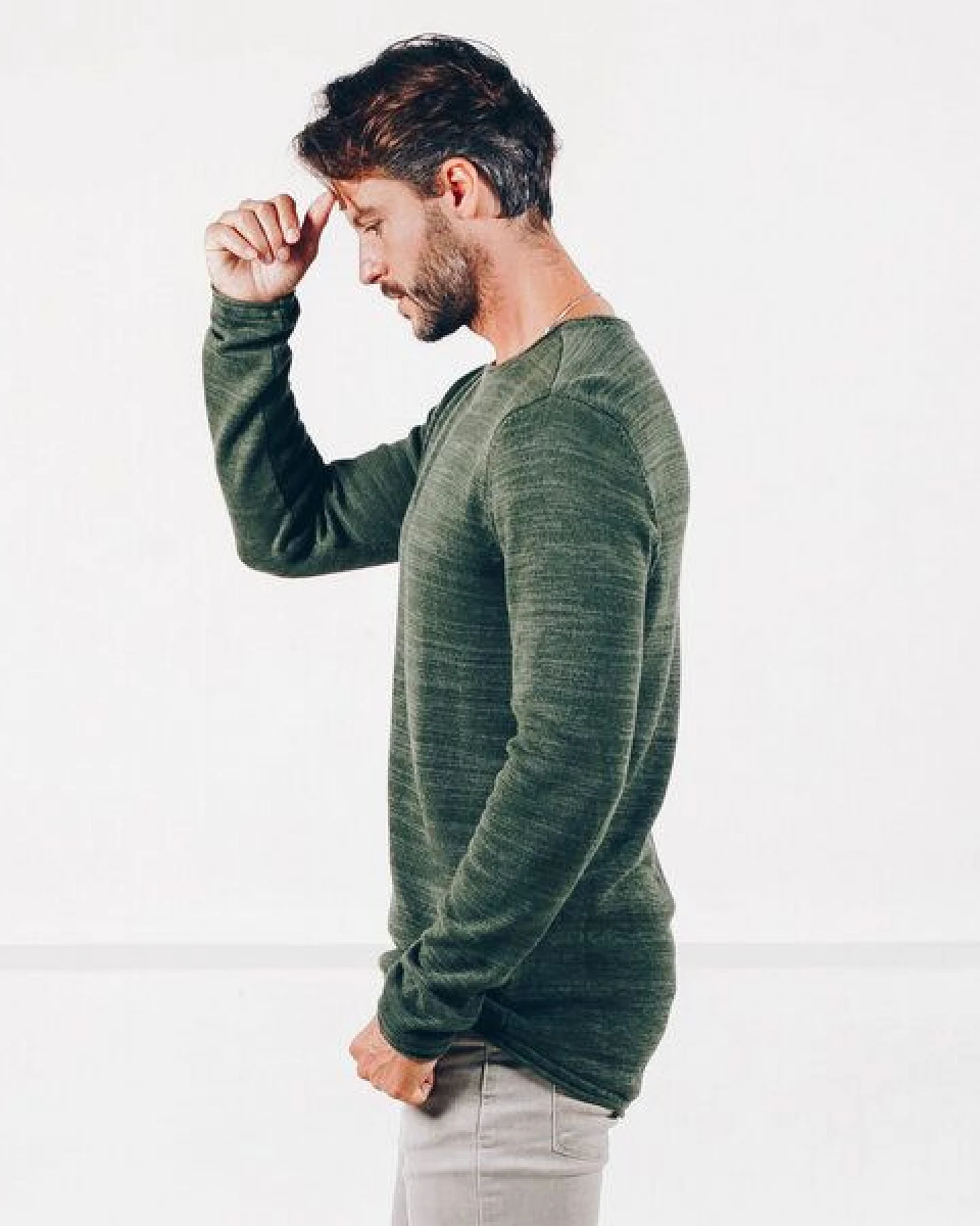The Driftwood Tales Basic-Strickpullover - Herren Pullover - Driftwood Tales - aus Bio-Baumwolle – Ansicht 3