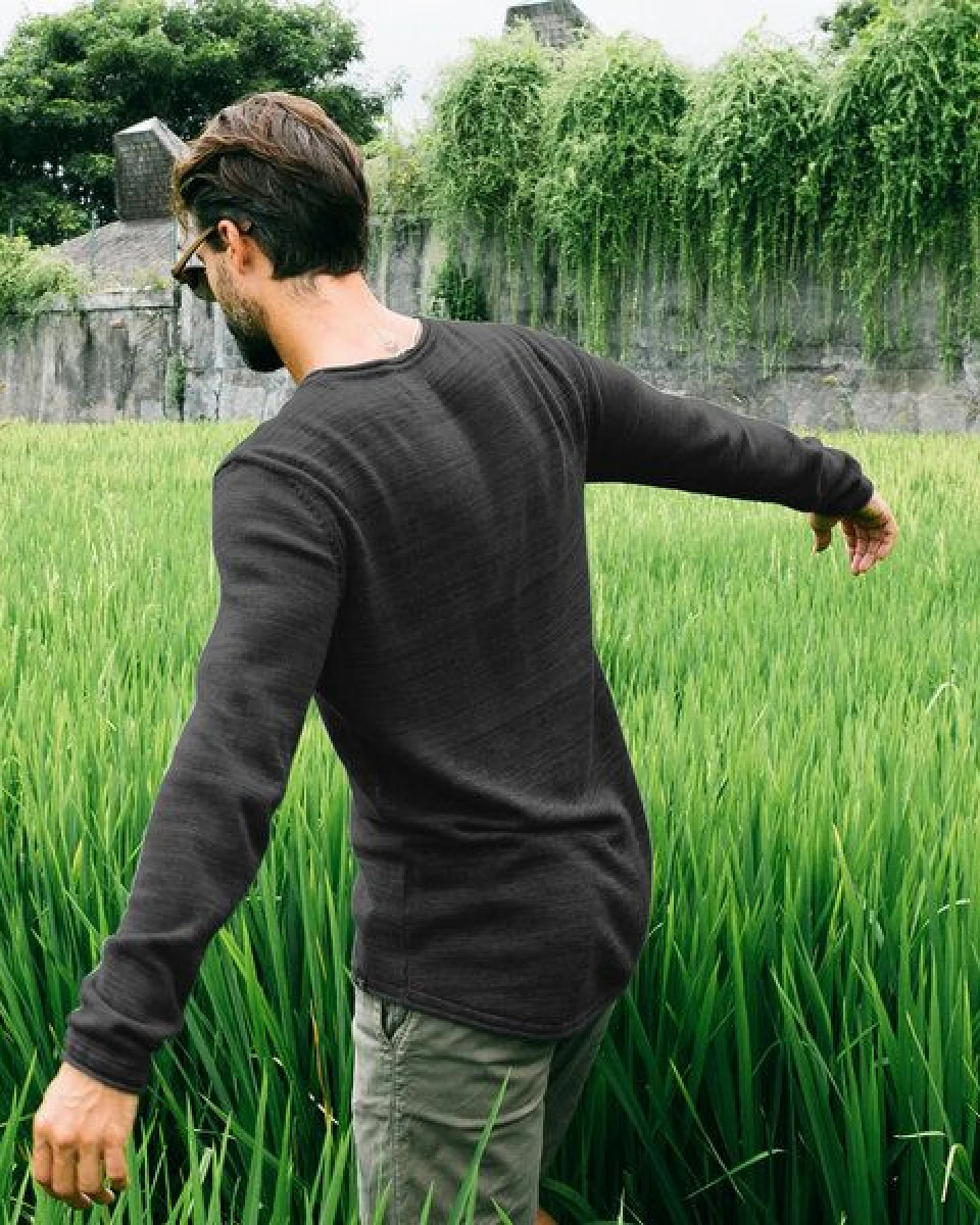 The Driftwood Tales Basic-Strickpullover - Herren Pullover - Driftwood Tales - aus Bio-Baumwolle – Ansicht 2