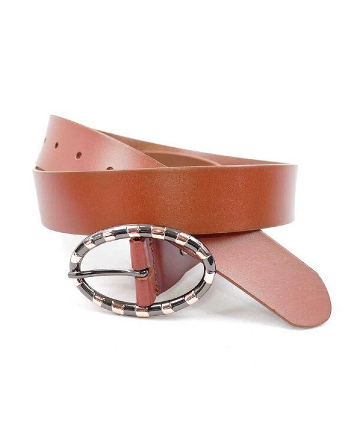 zweisser Ledergürtel Damen Olivia