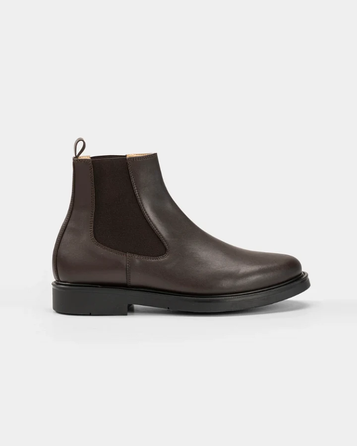 Solari Milano Herren vegan Chelsea Boots Herren Braun