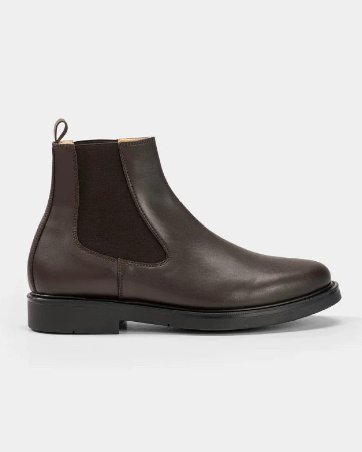 Solari Milano Herren vegan Chelsea Boots Herren Braun