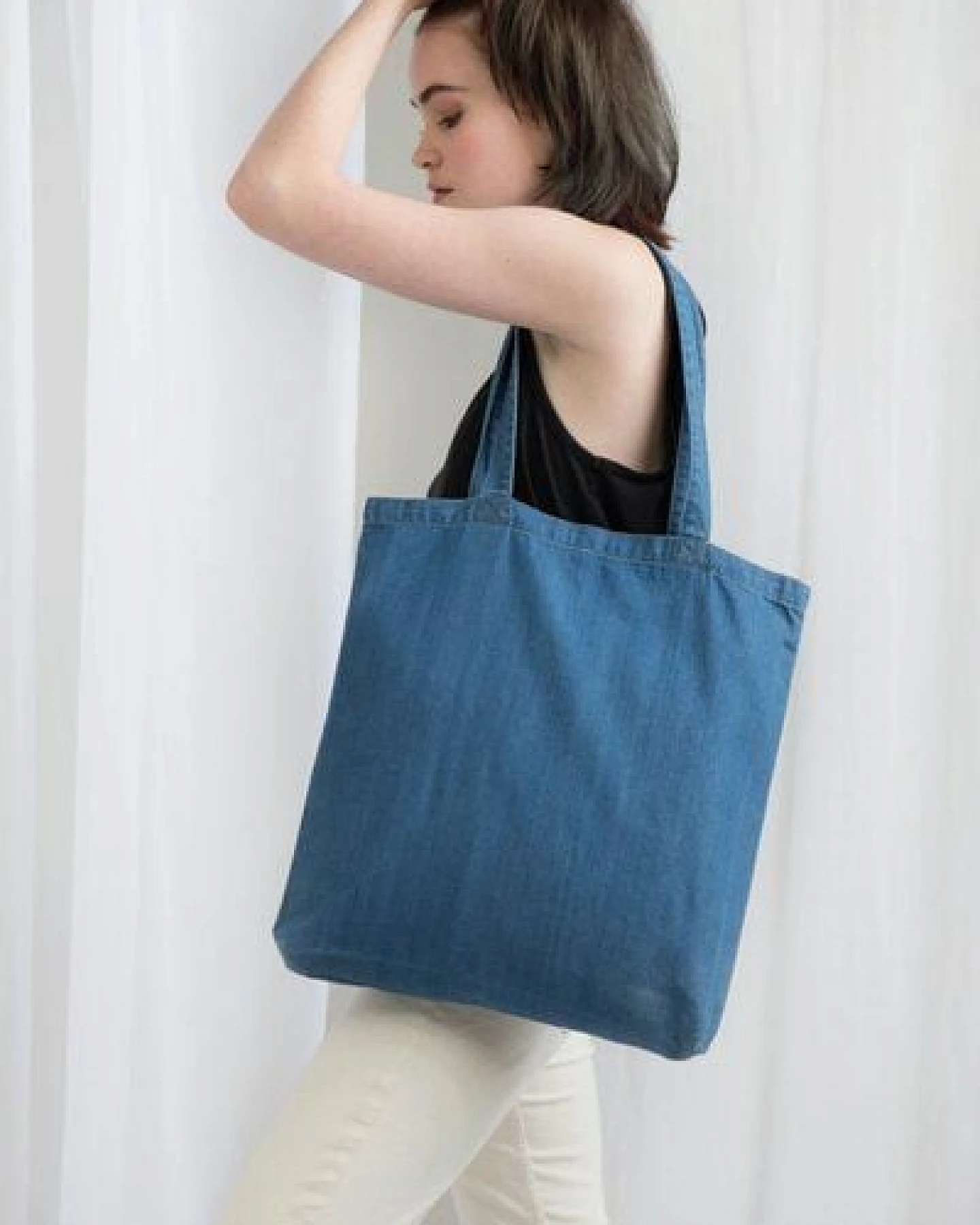 Mantis Denim Shopper Jeans 50 x 46 cm Maxi oder 40 x 40 – Ansicht 3