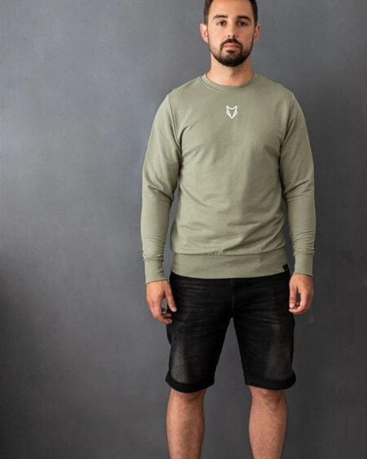 Pullover Fuchs Unisex olivgrün VEROIKON