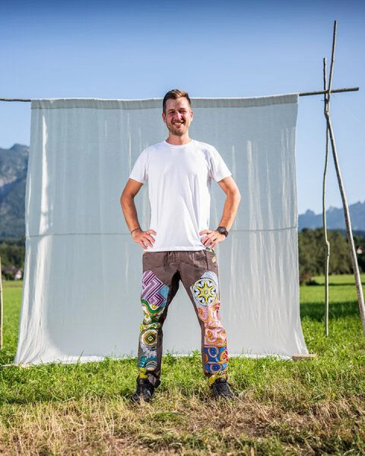 JUAdesign Sommer Hose - BAGGY Herren, bunt, bequem, baggy eben