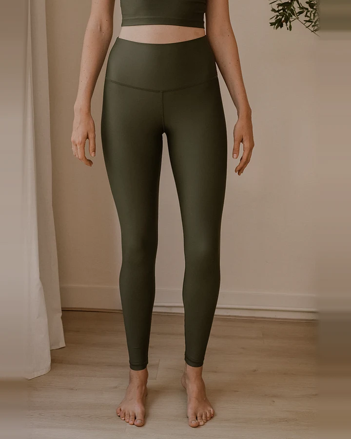 The View Yoga Damen vegan Leggings Vida Waldgrün