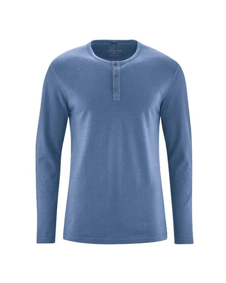 HempAge Herren Langarm-Shirt Hanf/Bio Baumwolle