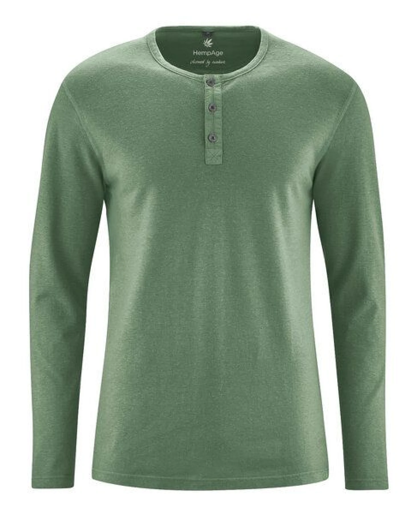 HempAge Herren Langarm-Shirt Hanf/Bio Baumwolle – Ansicht 3