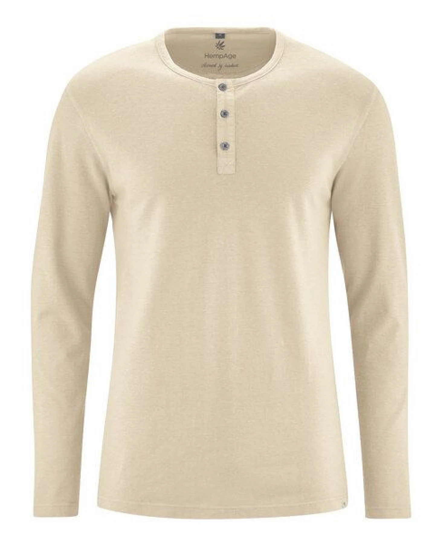 HempAge Herren Langarm-Shirt Hanf/Bio Baumwolle – Ansicht 2