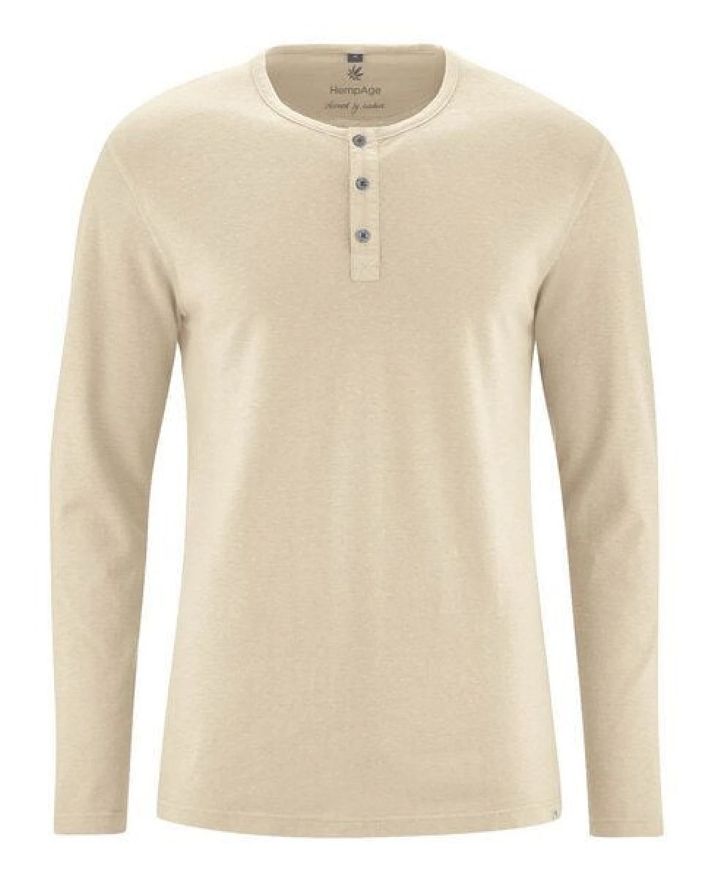 HempAge Herren Langarm-Shirt Hanf/Bio Baumwolle – Ansicht 3