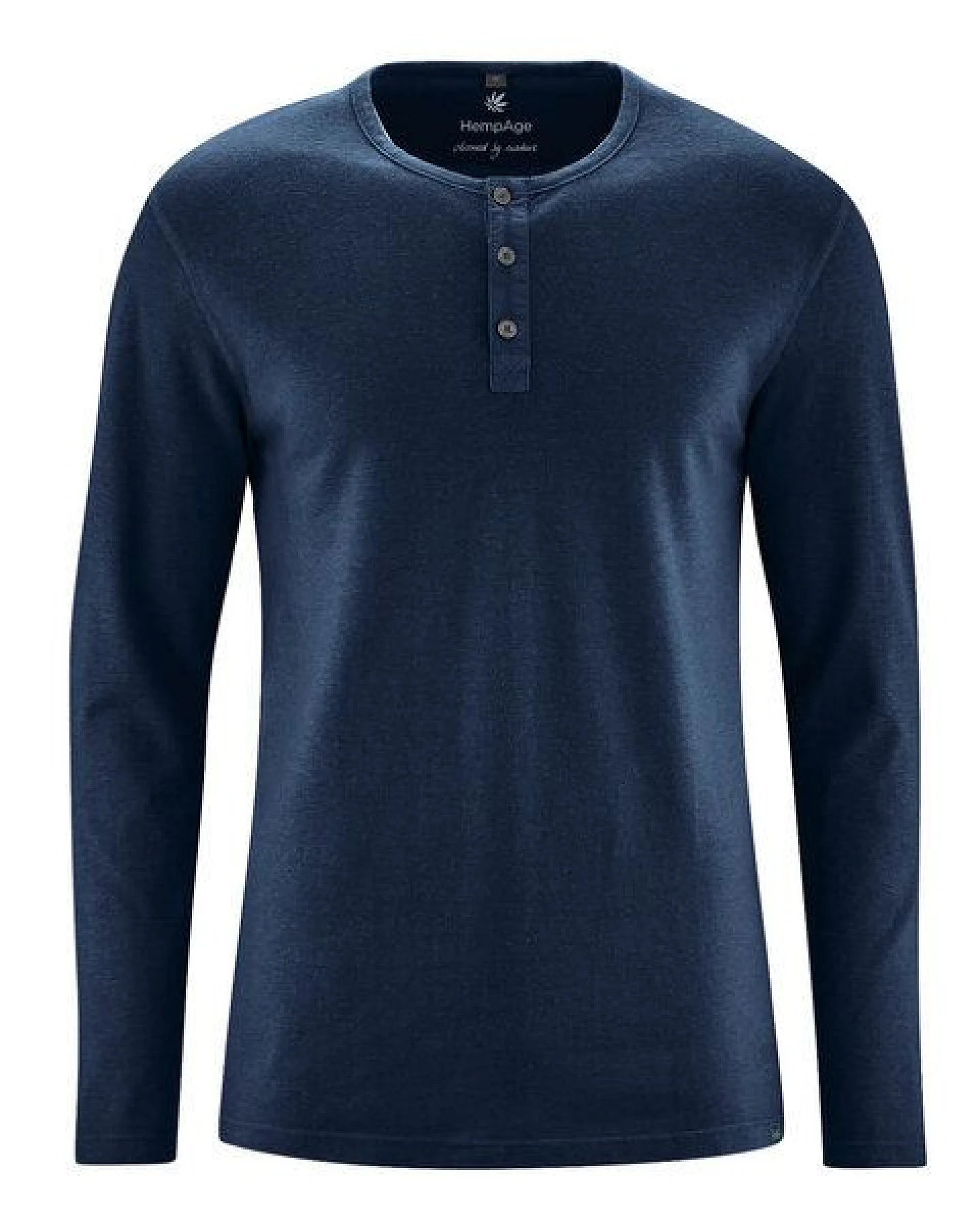 HempAge Herren Langarm-Shirt Hanf/Bio Baumwolle – Ansicht 2