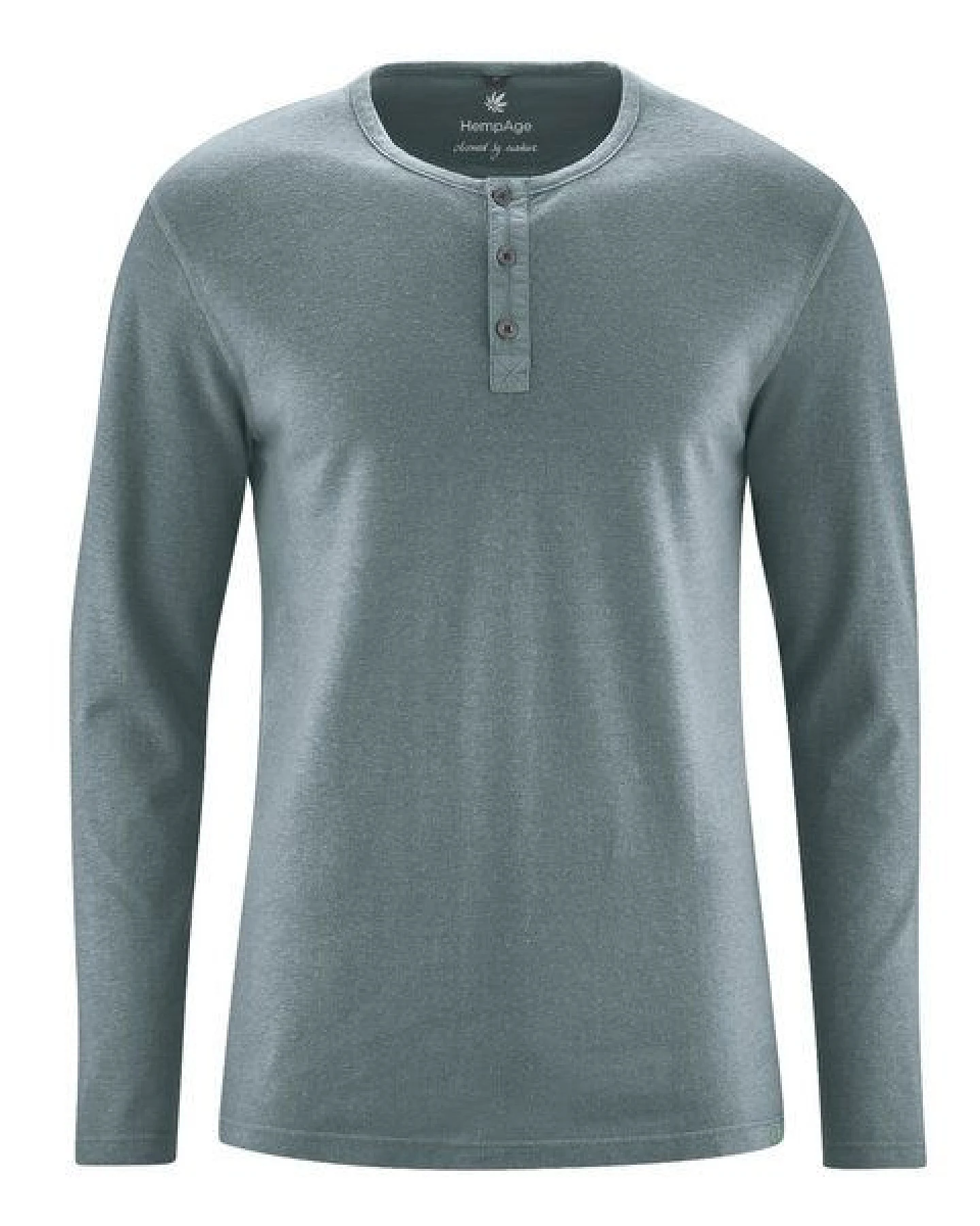 HempAge Herren Langarm-Shirt Hanf/Bio Baumwolle – Ansicht 3