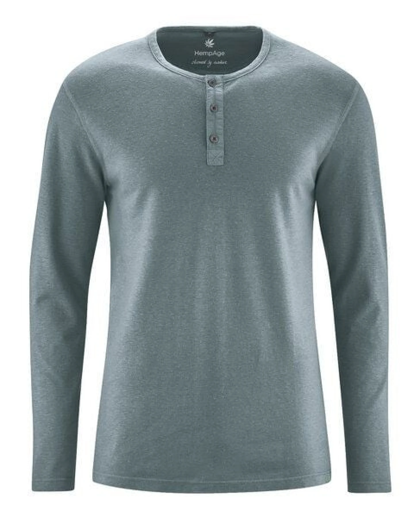 HempAge Herren Langarm-Shirt Hanf/Bio Baumwolle – Ansicht 2