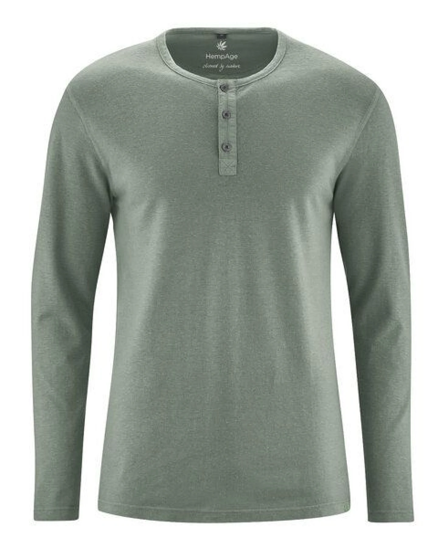 HempAge Herren Langarm-Shirt Hanf/Bio Baumwolle – Ansicht 3