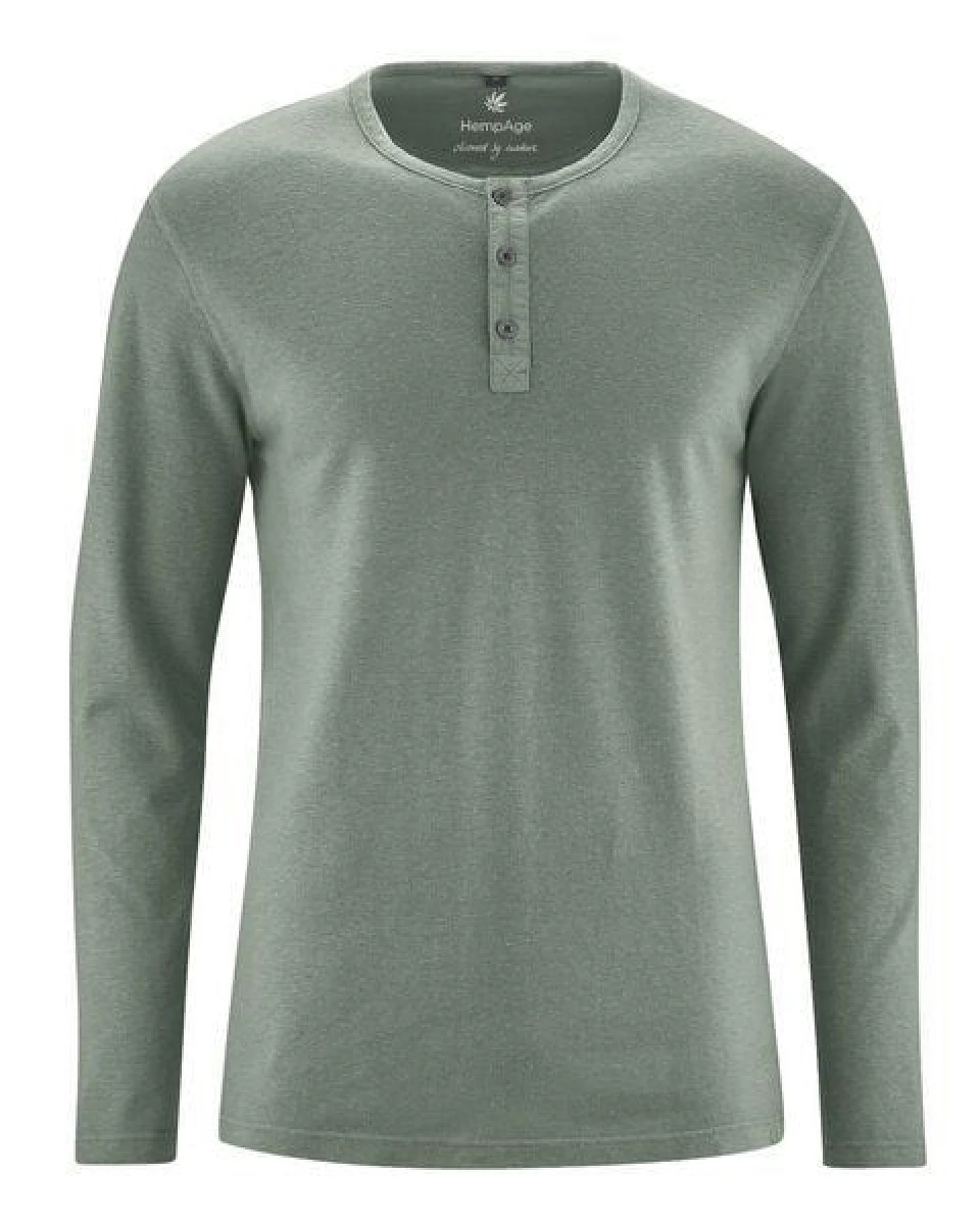 HempAge Herren Langarm-Shirt Hanf/Bio Baumwolle – Ansicht 3