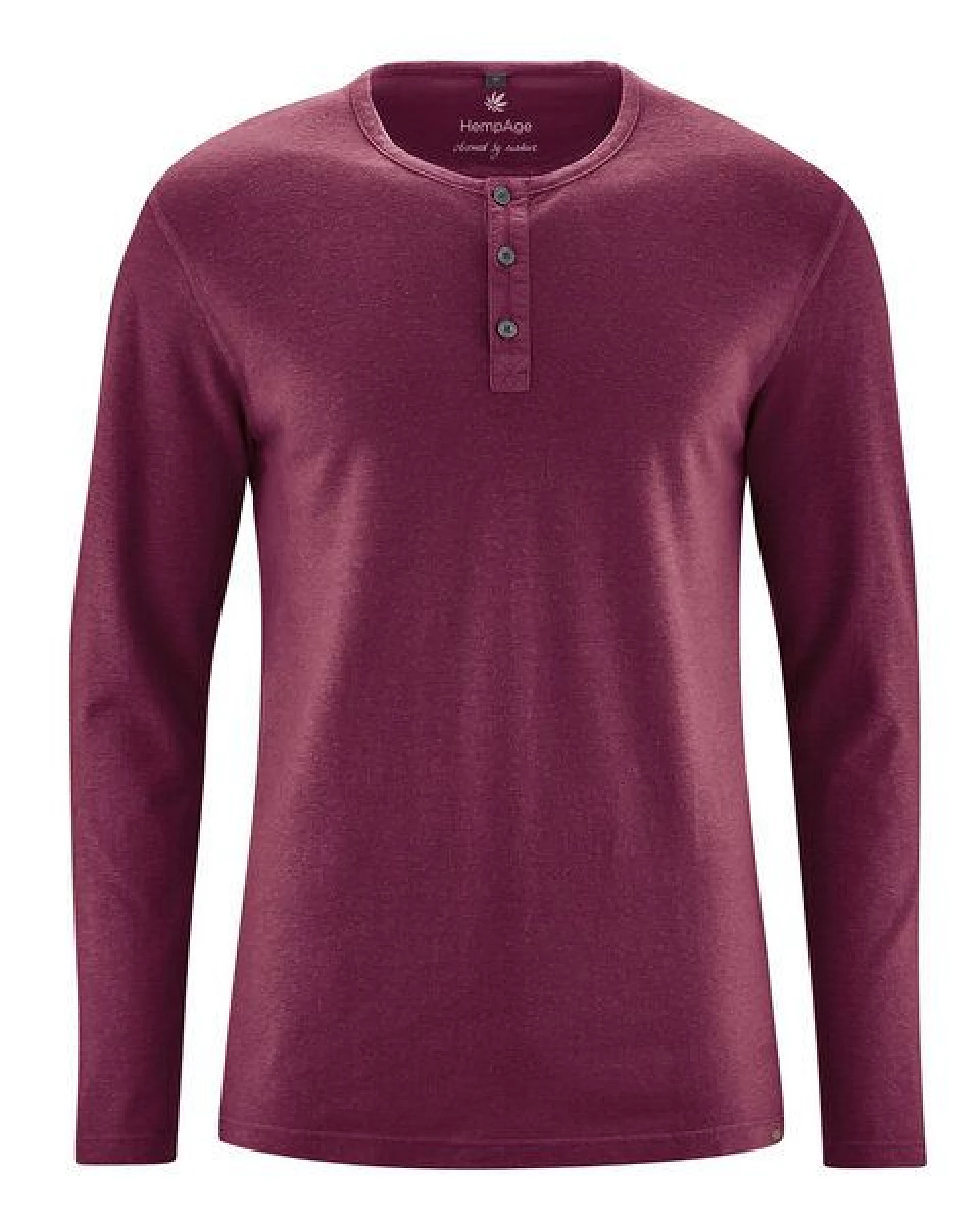 HempAge Herren Langarm-Shirt Hanf/Bio Baumwolle – Ansicht 2