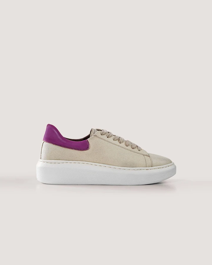 AGAZI Damen vegan Sneaker Emma Fucsia