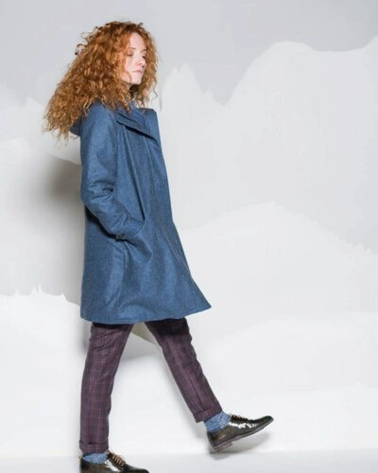 Grenz/gang Damen Mantel Anette aus Loden (Wolle aus kbT) – Ansicht 3
