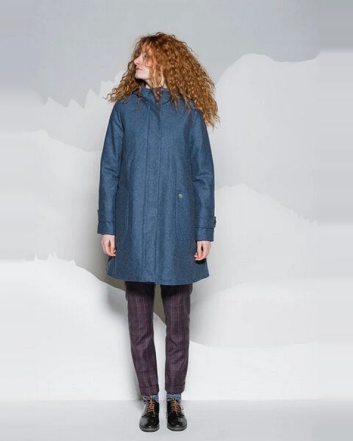 Grenz/gang Damen Mantel Anette aus Loden (Wolle aus kbT)