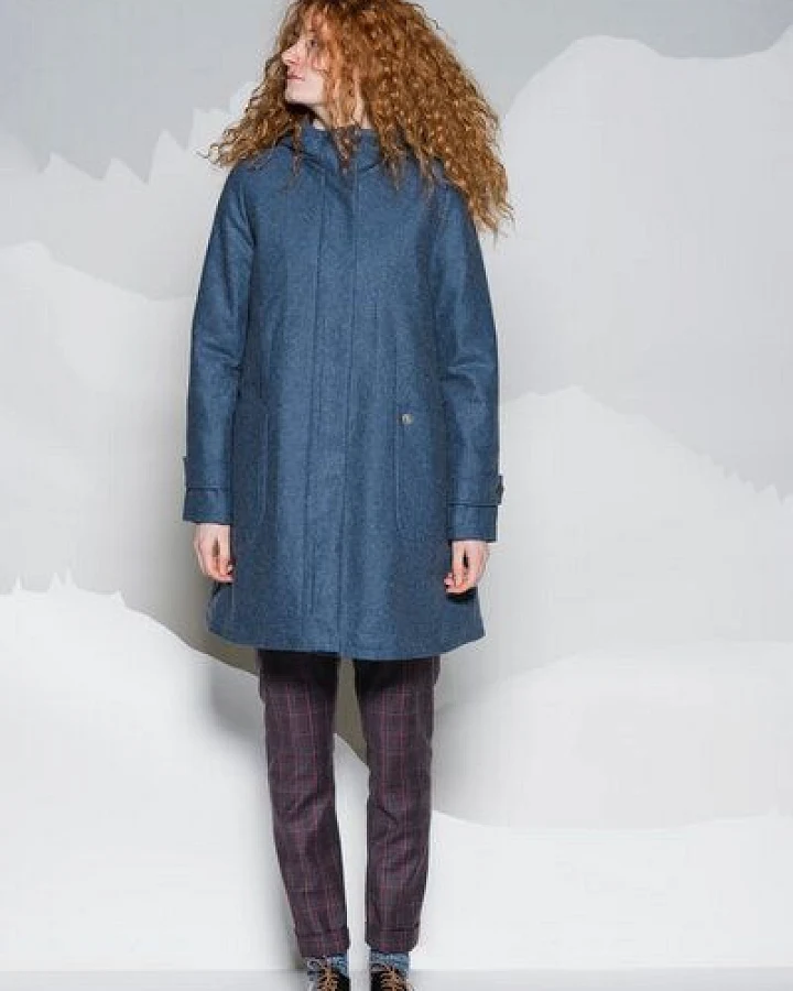 Grenz/gang Damen Mantel Anette aus Loden (Wolle aus kbT)