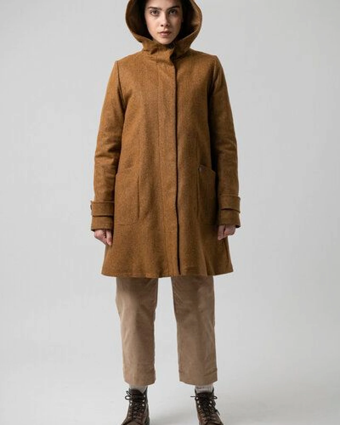 Grenz/gang Damen Mantel Anette aus Loden (Wolle aus kbT) – Ansicht 4