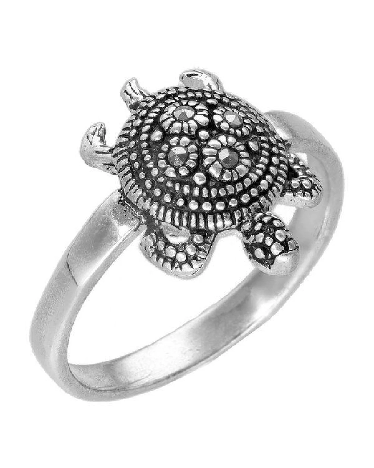 pakilia Silber Ring Sternschildkröte Fair-Trade und handmade – Ansicht 4