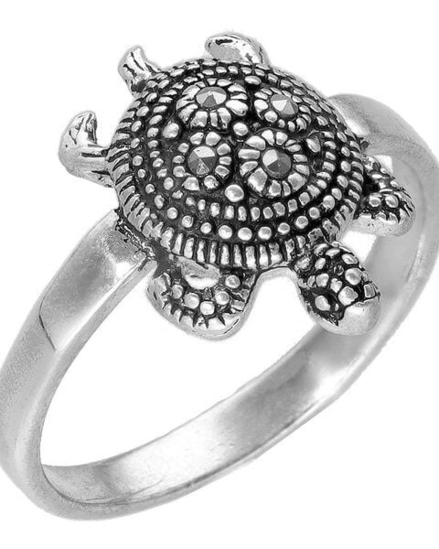 pakilia Silber Ring Sternschildkröte Fair-Trade und handmade – Ansicht 4