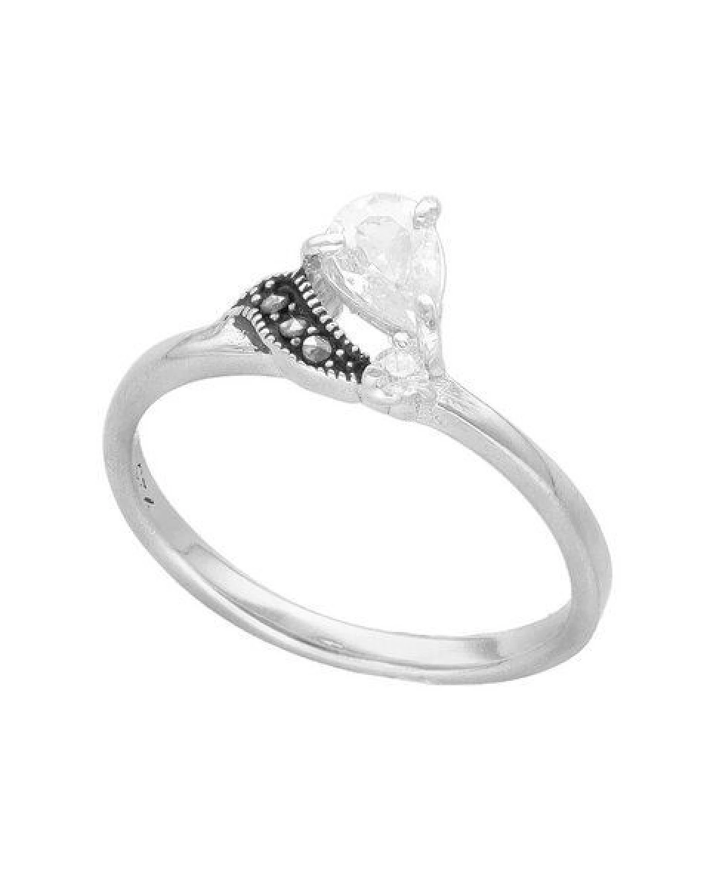 pakilia Silber Ring Kristalltropfen Fair-Trade und handmade – Ansicht 3