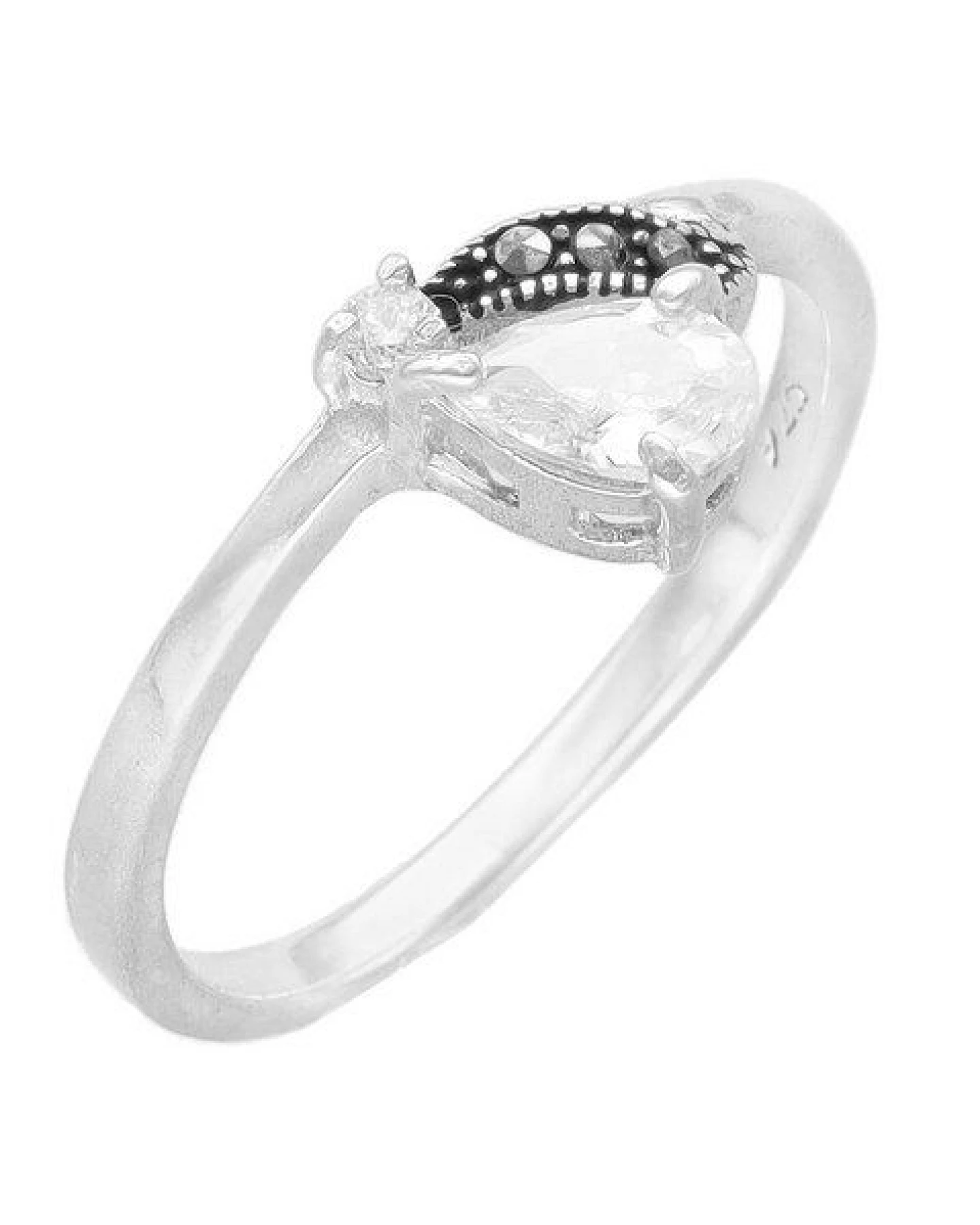 pakilia Silber Ring Kristalltropfen Fair-Trade und handmade – Ansicht 4