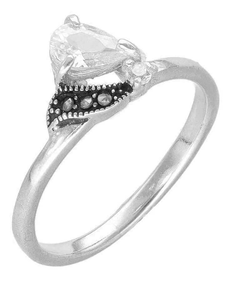 pakilia Silber Ring Kristalltropfen Fair-Trade und handmade