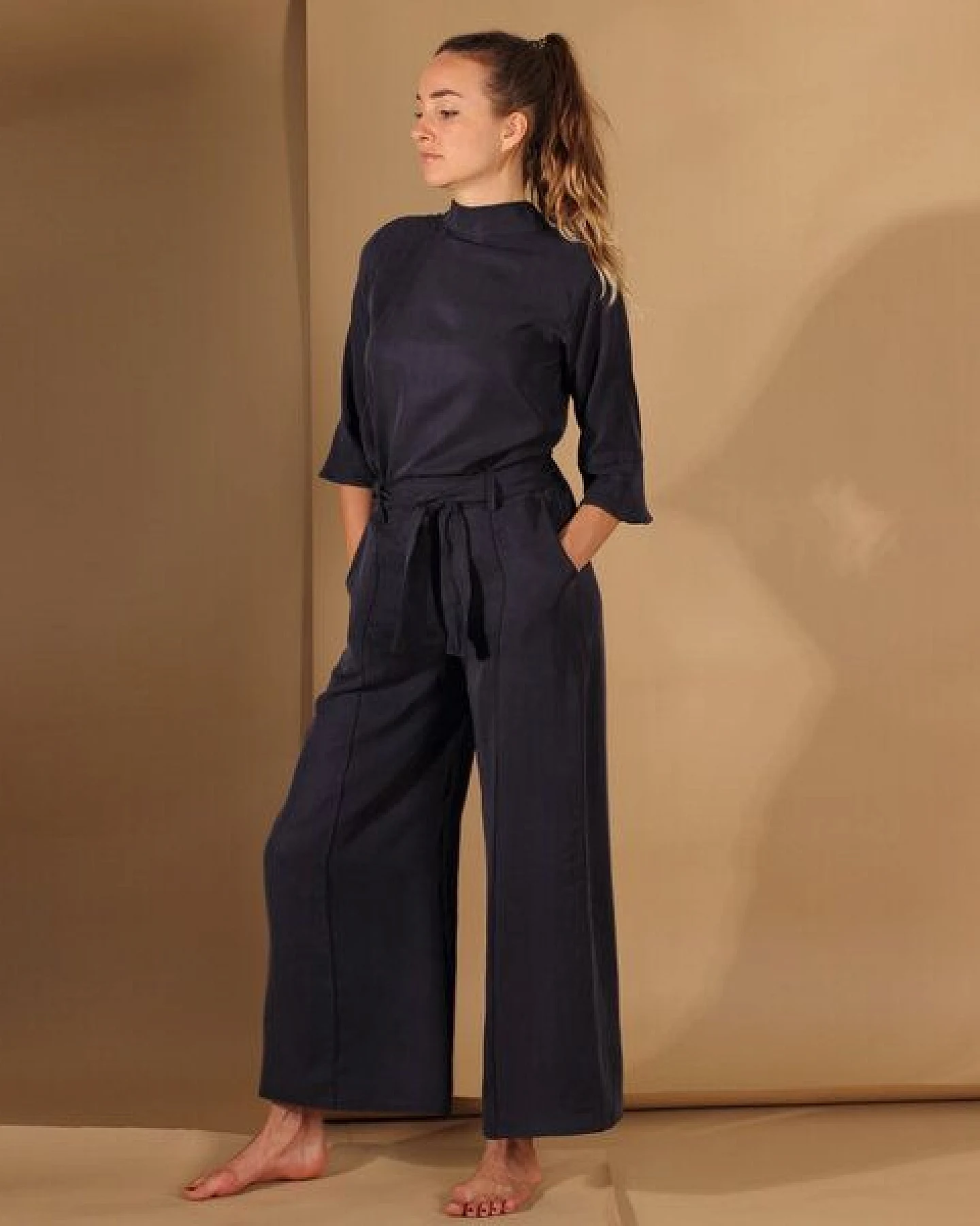 ManduTrap Bluse/Top aus Tencel in Blau, Senfgelb oder Rost, – Ansicht 2