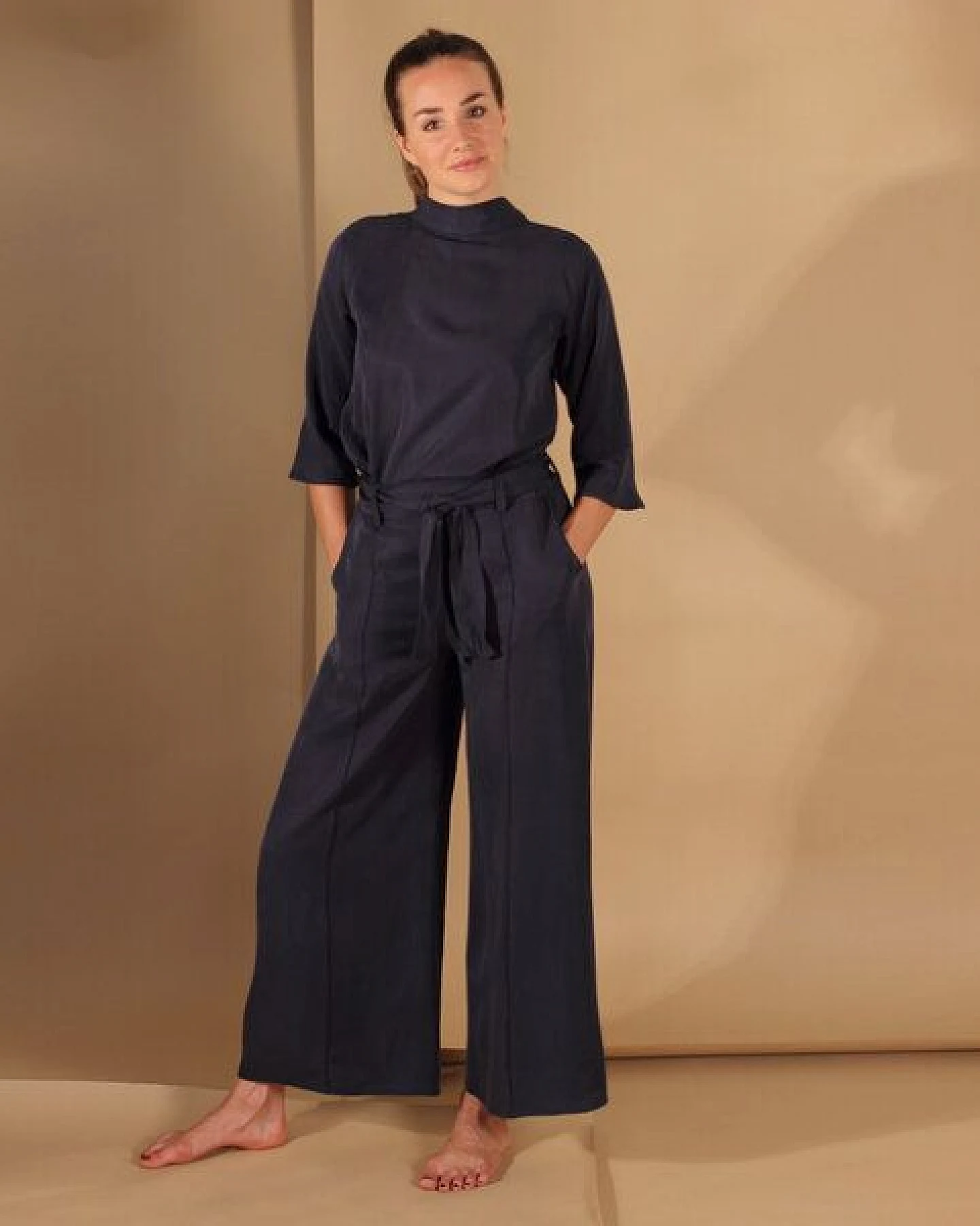 ManduTrap Bluse/Top aus Tencel in Blau, Senfgelb oder Rost, – Ansicht 3