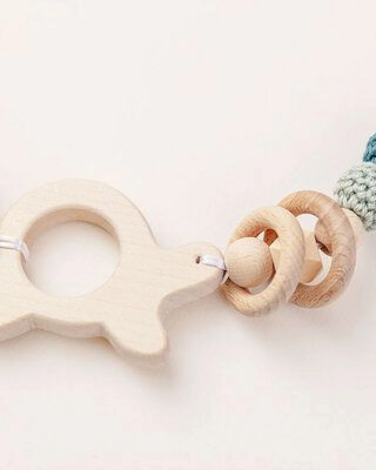 NoniKids Berlin Kinderwagenkette Holz *Schildkröte Glocke* 2 Farben – Ansicht 3